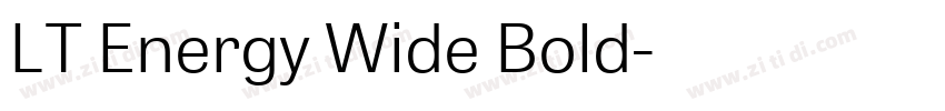 LT Energy Wide Bold字体转换